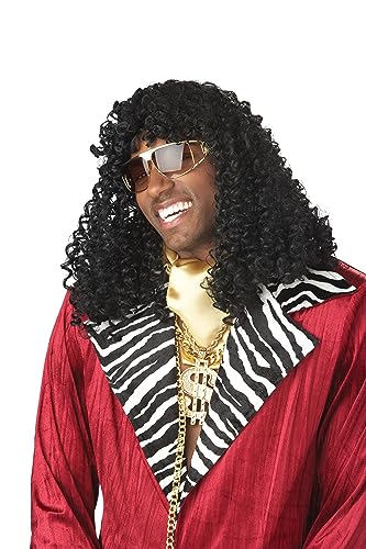 California Costumes Men's Supa' Freakin Wig,Black,One Size