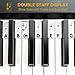 BEATBIT Piano Notes Guide for Beginner, Removable Piano Keyboard Note Labels for Learning, 88-Key Full Size, Made of Silicone, No Need Stickers, Reusable and Comes with Box (Classic Black）
