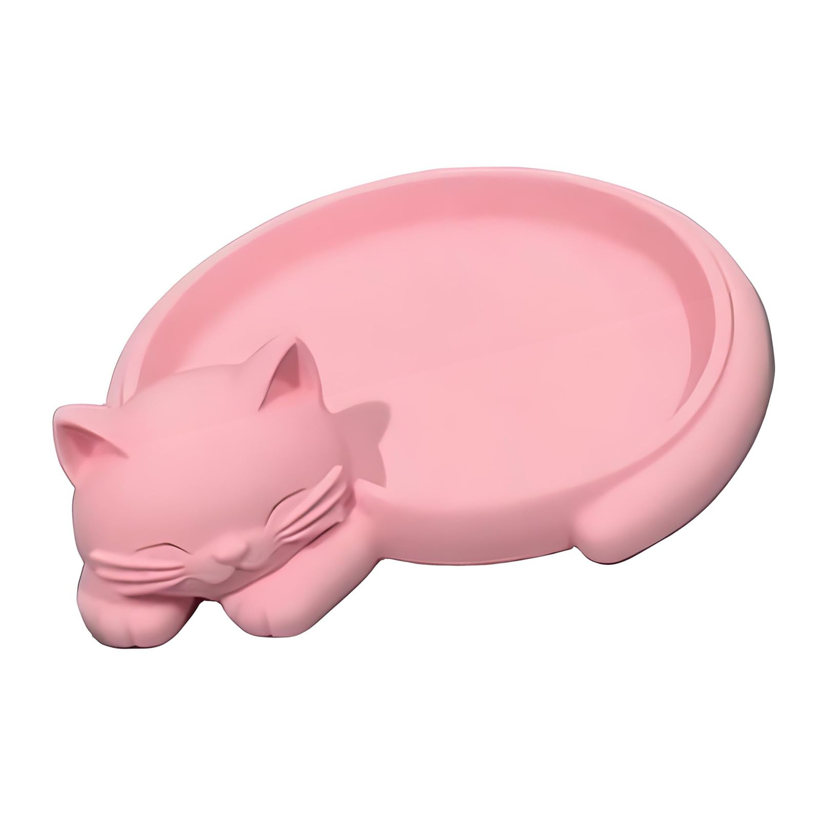 Xjdzineq Resin Cats Desk Tray With Raised Edges Desktop Organizers Tray For Hold Rings Earrings And Other Tiny Objects Puss