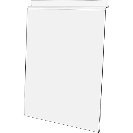 14x11 Slatwall Sign Holder - Clear Acrylic Display Sleeve For Posters & Schedules