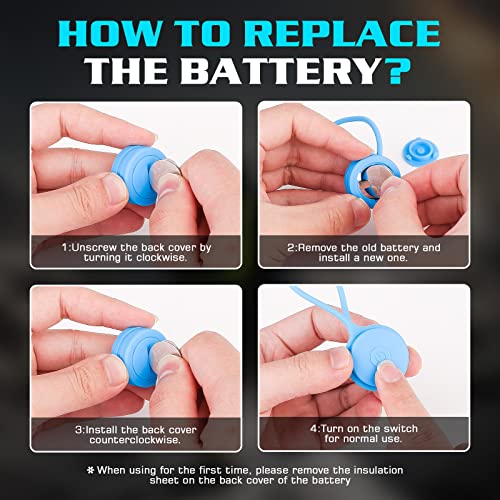 Aicharynic LED Blinklicht Schulranzen, 8 Stück LED Reflektoren Kinder Sicherheitslicht Reflektoren Schulranzen, wasserdichte Sicherheit Licht Reflektor Anhänger für Rucksack Joggen Wandern Laufen