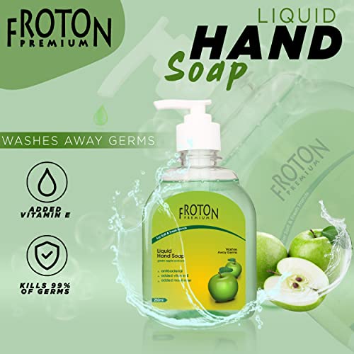Image of Organic pH-Balance Moisturizing Liquid Hand Wash with Refreshing Fragrance, Complete Protection for Soft & Gentle Hands 250ml pack of 3 (Green Apple(Pack of 3))