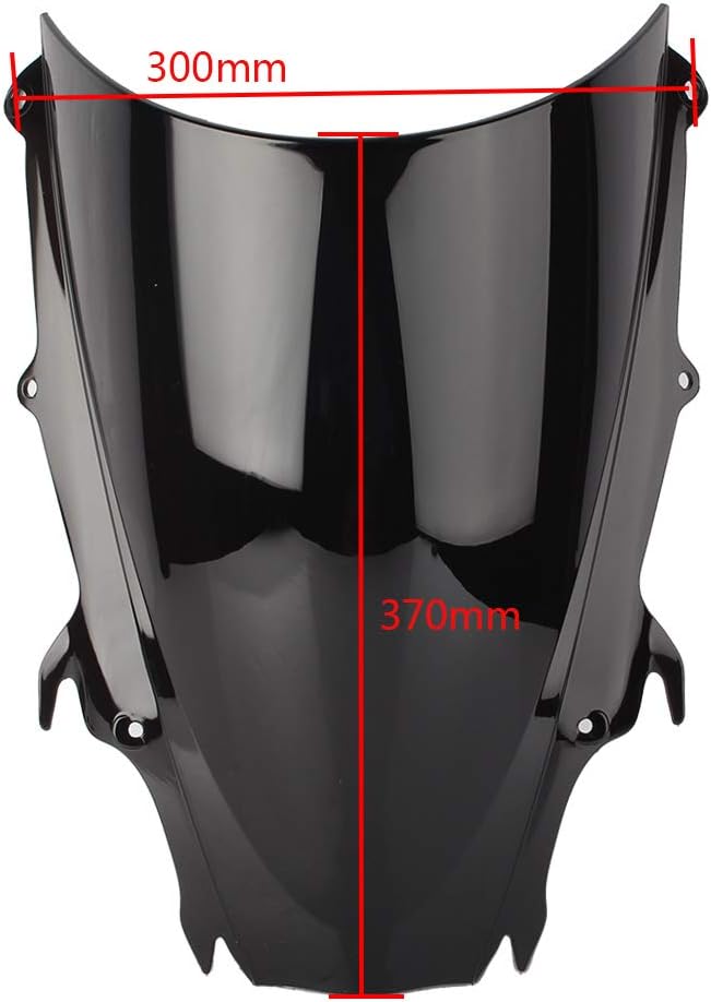 Cnthan7 Motorcycle Windproof Windshield Windscreen Extension Winds n Windshield Deep-Iridium For Daytona 675 2009-2012