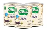 Nestle Nestum Infant Cereal, Oat, Rice & Prune, Made for Infants 6 Months, 9.5 Ounce Canister (Pack of 3)