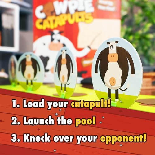 Cowpie Catapults juego de mesa para niños y adultos miniatura 3