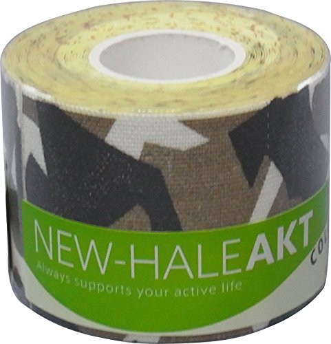 New-HALE テーピング テープ ロールタイプ AKT カラー カモ柄 5cm×5m 731919 ホワイト