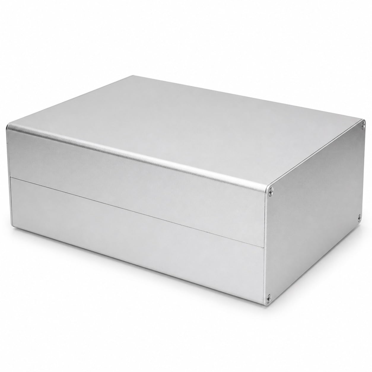 Aluminium-Projektbox, 80x160x220mm Mattes Silber Elektronisches Gehäuse Gehäuse DIY Aluminiumbox GPRS-Leiterplattenschale