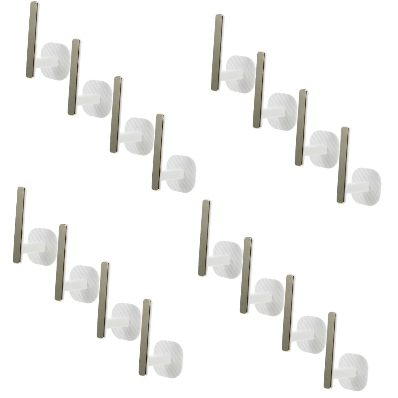 16pièces Muraux Autocollants Multi-Fonctionnels Support Rideaux Et Ustensiles De Cuisine Lot de Installation Facile Et Pratique sans Perçage Élégant