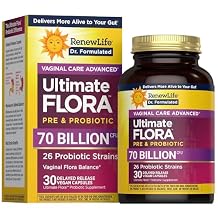 Renew Life Ultimate Flora Probiotics for Women 70 Billion CFU Delayed Release Vegan Capsules | Doctor Formulated | Vaginal | Digestive Health | Immune Health | Dairy Free | 30 Count
