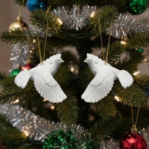 Two Turtle Doves Ornaments, Kevin McCallister Pigeon Lady Gift, Duncans Toy Chest, Christmas Movie Prop