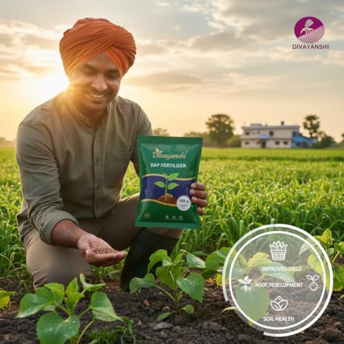 Image of Divayanshi Organic DAP for Plants | Phosphorus-Rich Plant Nutrition for Strong Roots, Faster Growth & Higher Yield | Suitable for Garden, Pots & Farming-500GM