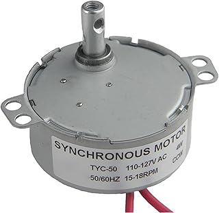 Electronic Starter Electric Fireplace Electronic Starter, TYC-50 Synchronous Electronic Starter, 12V/110V/220V AC 0.8-1RPM 1.4RPM 15-18RPM, 4W Incubator Microwave Electronic Starter Mini Precision (C