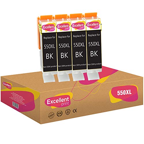 6 Mejores cartuchos de tinta compatibles canon 18 Excellent Print PGI-550XL 550 Compatible Cartuchos de Tinta para Canon...