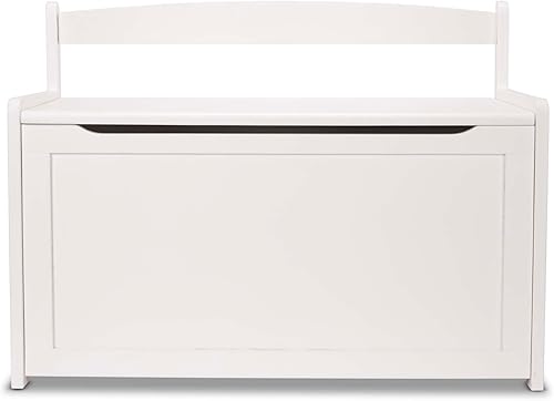 Melissa Doug Baúl de madera resistente para juguetes 45 pies cúbicos de espacio para guardar fácil de armar gris estupendo regalo para niñas y