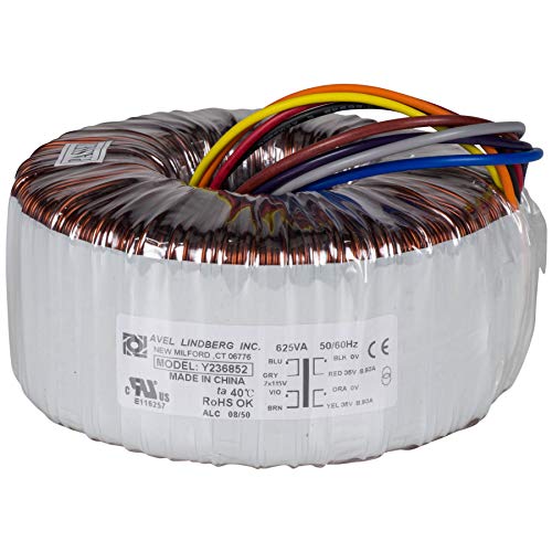 Avel Lindberg Y236852 625VA 35V+35V Toroidal Transformer