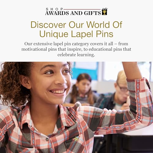 Image of SHOP AWARDS AND GIFTS Gold Chenille Lapel Pins for Student Recognition in Academics and Sports, Large Star, 7 /8 Inch, Pack of 20