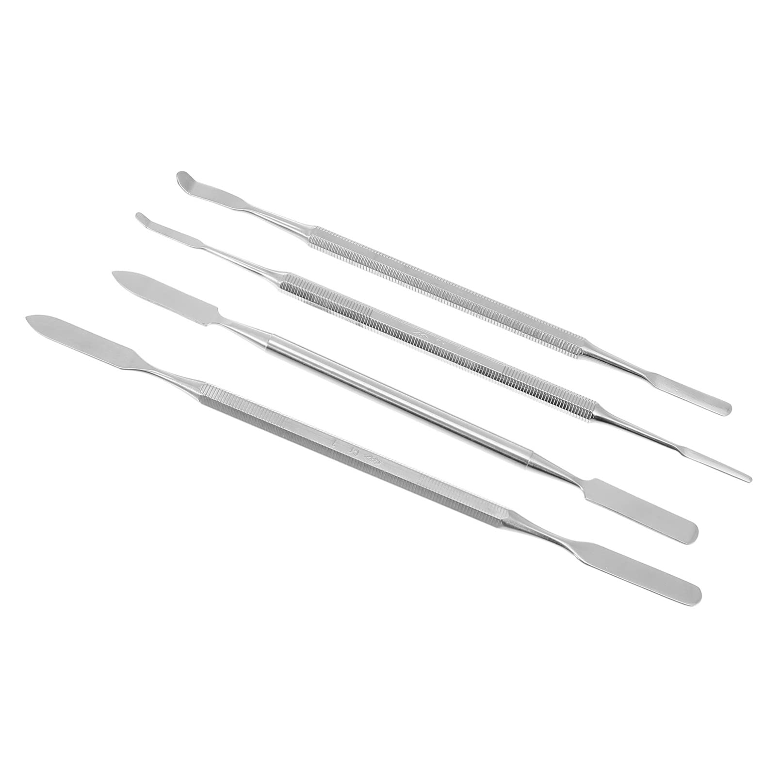 Healeved 12 Pezzi Spatola per Trucco in Acciaio Inox Spatola per La Cura della Pelle Spatole per Cosmetici Depotting Spatola per Trucco