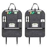【Premium Material & Verschleißfest】 Dieser Auto-Rücksitz-Organizer besteht aus natürlichem Filz, ist bequem und langlebig. Schützen Sie Ihre Sitze vor Kratzern, Verschüttungen, Flecken, Kratzspuren, Schlamm und Schmutz. Besonders geeignet für Familien mit Kindern und Haustieren.