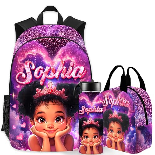 Custom Kids Backpack for Girls Boys Personalized Name Backpacks Customized School Bookbag for Kids Bookbag for Daughter Son Fashion Unique Gift for Preschool Kindergarten Design 03