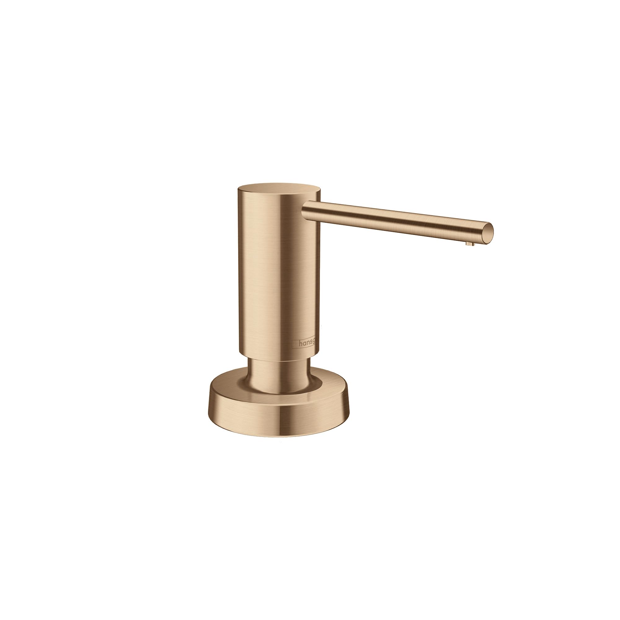 Distributeur de savon moderne bronze brossé hansgrohe haut de gamme