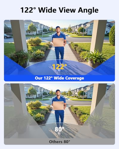 Image of 【122 Wide-Angle】 Outdoor Wired Security Camera System, Home Video Security Systems, CCTV Cameras for Home, DVR Surveillance Kits