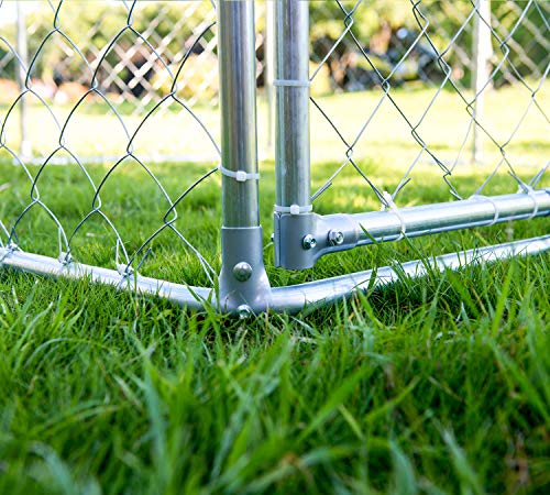 LEISU Heavy Duty Outdoor Dog Cage Pet Playpen Wire Kennel House with Water-Resistant Cover for Back or Front Yard… - Image 4