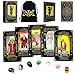 Fofeadm Tarot Cards Set with Guide Book/Linen Carry Bag/Chakra Stones, 78 Classic Original Tarot Cards Deck Fortune Telling Game with Meanings on Them for Beginners to Expert