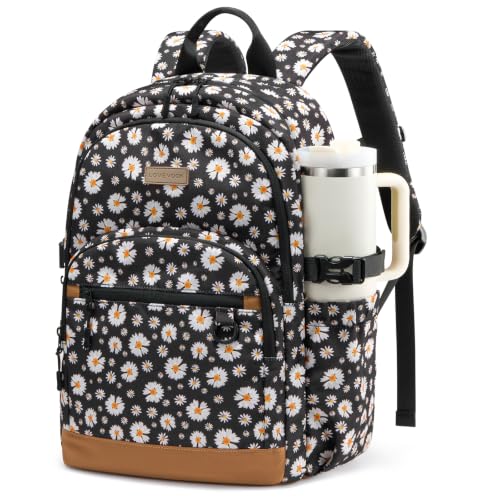 LOVEVOOK Travel Laptop Backpack Waterproof Carry On Backpack for Women Men 15.6 Inch Computer Bag Large College School Bookbag with Luggage Sleeve Chest Strap & Water Bottle Pocket