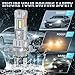 Luminavexel LED Headlight and Fog Light Bulbs compatible with Subaru Legacy 2010-2014, 9005 High Beam H7 Low Beam, H11 Fog Lights, 6000K White, 500% Brighter, 6-Pack
