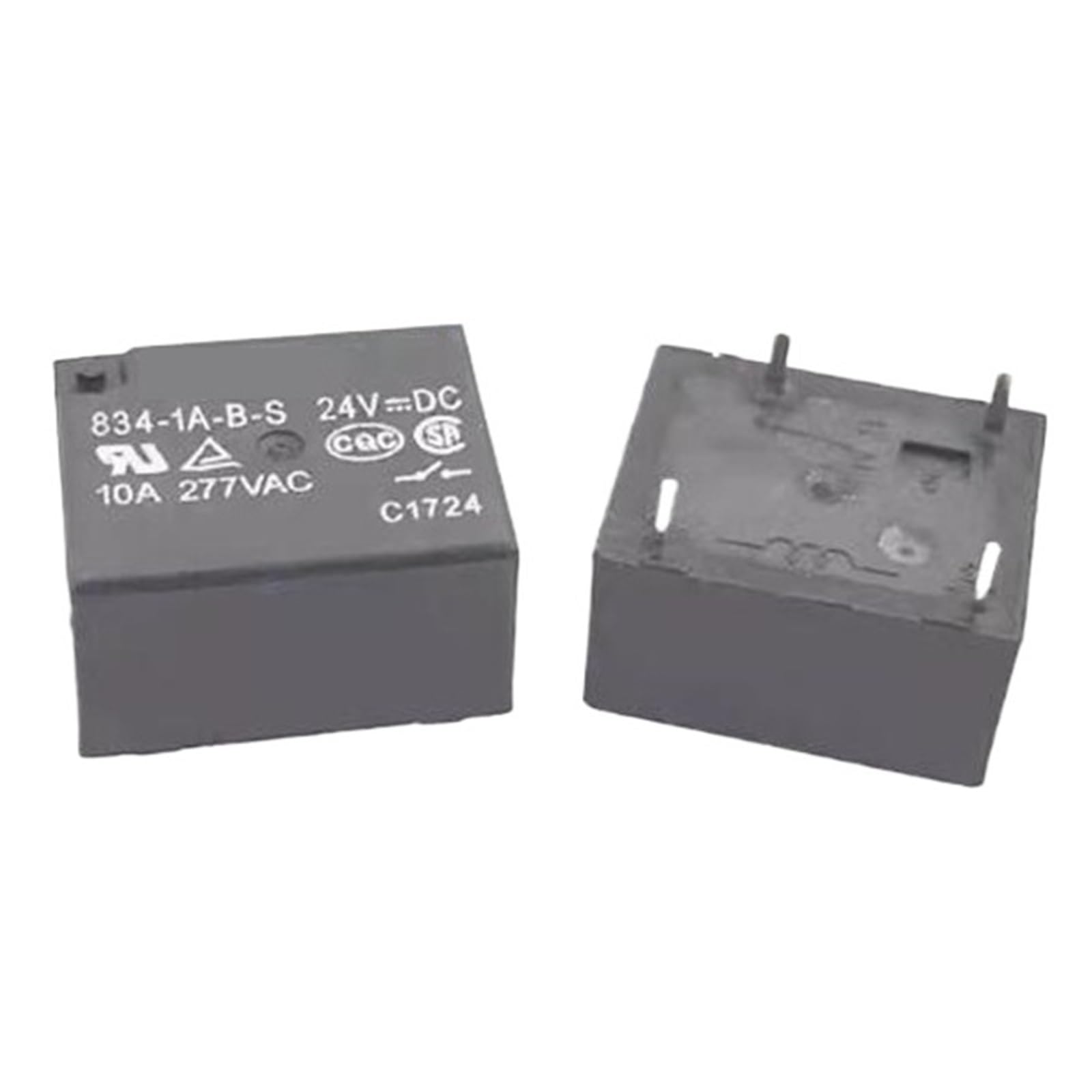 Relais 24VDC 834-1A-B-S 10A micro relais automobile 4 pin pour boîtier fusible