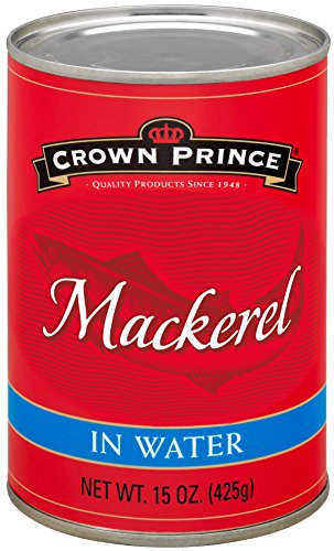 Crown Prince Jack Mackerel in Water, 15-Ounce Cans (Pack of 12)