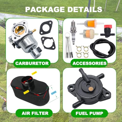Image of FR691V Carburetor Fit for Kawasaki Specific FR691V FS691V FS651V FR651V 15004-0829 15004-0985 Carb for John Deere X320 X380 X324 for Husqvarna Z254f