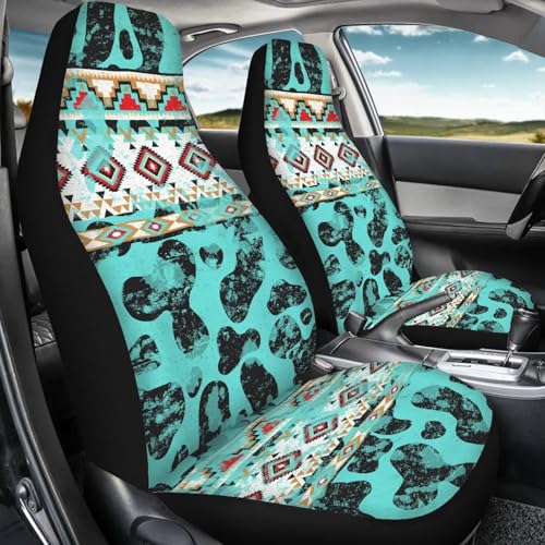 Housse de sièges auto vache aztèque pour sublimer vos voyages en voiture