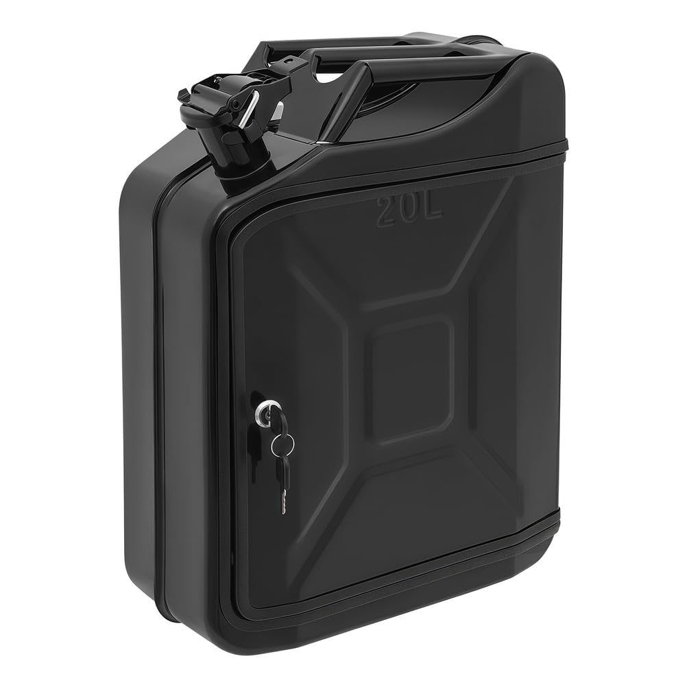 Kanister-Bar 20L, Benzin-Kanister Mini-Bar, Mini-Mobilbar Set, mit Zigarrenfach, Schloss & Schlüssel, Personalisierte Geschenke für Männer, Größe: 36 x 47 x 17 cm