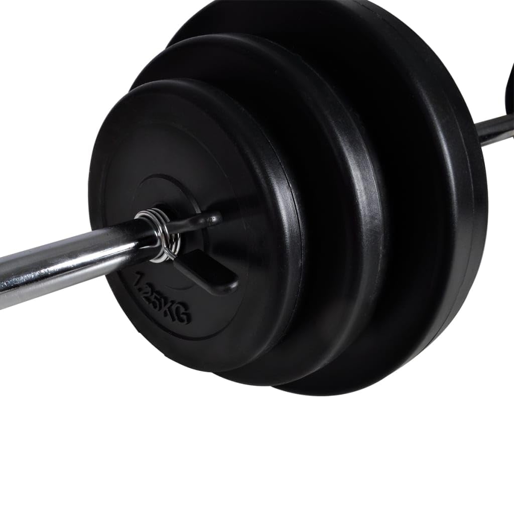 vidaXL Panca Multifunzione Bilanciere Set Manubri 30,5 kg Fitness Multi Model