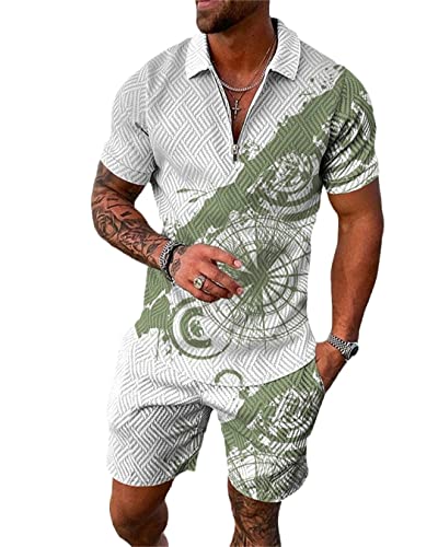 Ensemble polo et short homme AXEBHPED XL tenue d été décontractée