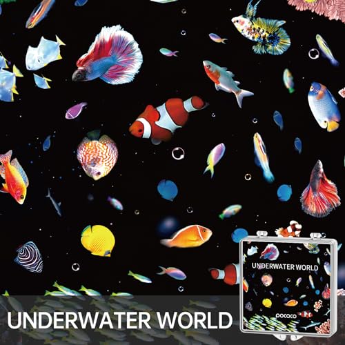 pococo aurora and deep sea series galaxy star projector night light discs realistic galaxy patterns 5k ultra hd 96 light transmission high brightness - 6-piece pack projector not included