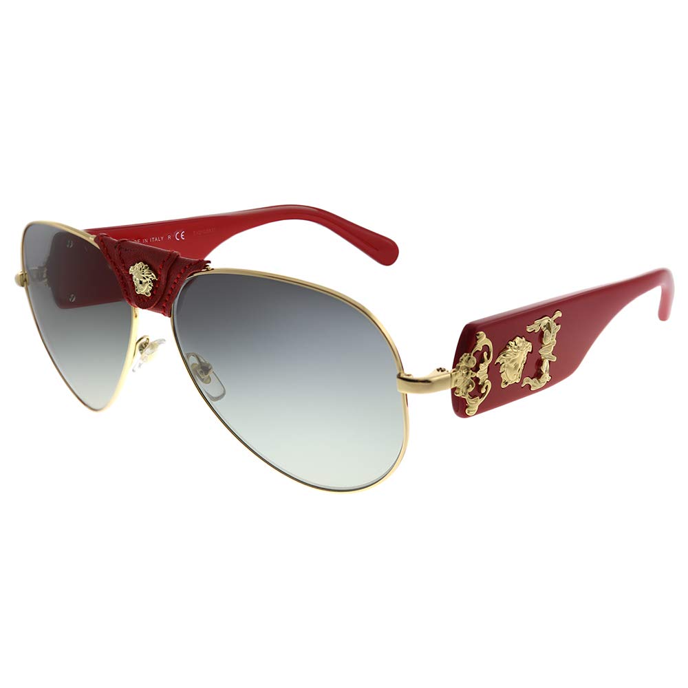 Versace Men's Gold ’S Sonnenbrille Ve2150q-100211-62 Sunglasses, 62