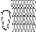 SNAP M8 8 MM GALV. 60 PCS 3-1/8 inch Spring Snap Hooks Heavy Duty Carabiner Clips Galvanized Steel Quick Link Clip for Camping Hiking Traveling Outdoor Swing Gym, 500Lbs Capacity