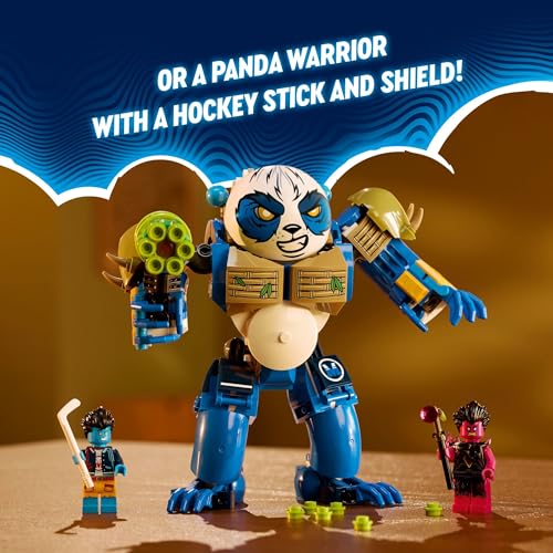 Image of LEGO DREAMZzz Logan The Mighty Panda Animal Toy with 2 Minifigures Included, Rebuildable Animal Playset, Creative Gift for Kids Ages 7 and up, 71480