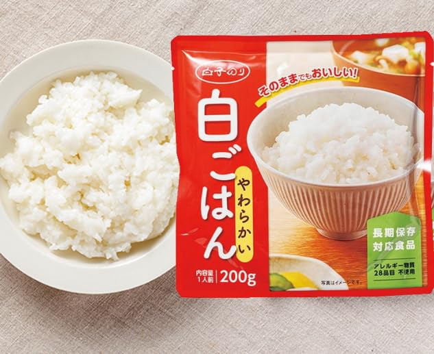 調理不要で食べられる　白子のり 白ごはん レトルトごはん 30袋　スプーン付き Amazon | 白子のり 調理不要で食べられる白ごはん スプーン付き 30袋入