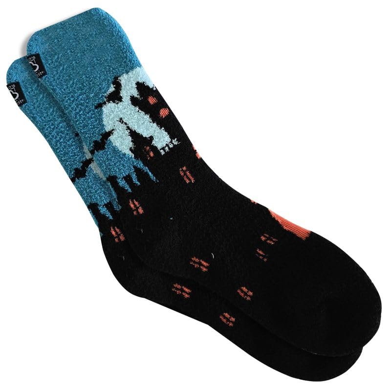 Image of World's Softest Cozy Collection Crew Socks - Smooth Multi Colors Cozy Socks - Knit Top Holiday Spirit Fashion Socks