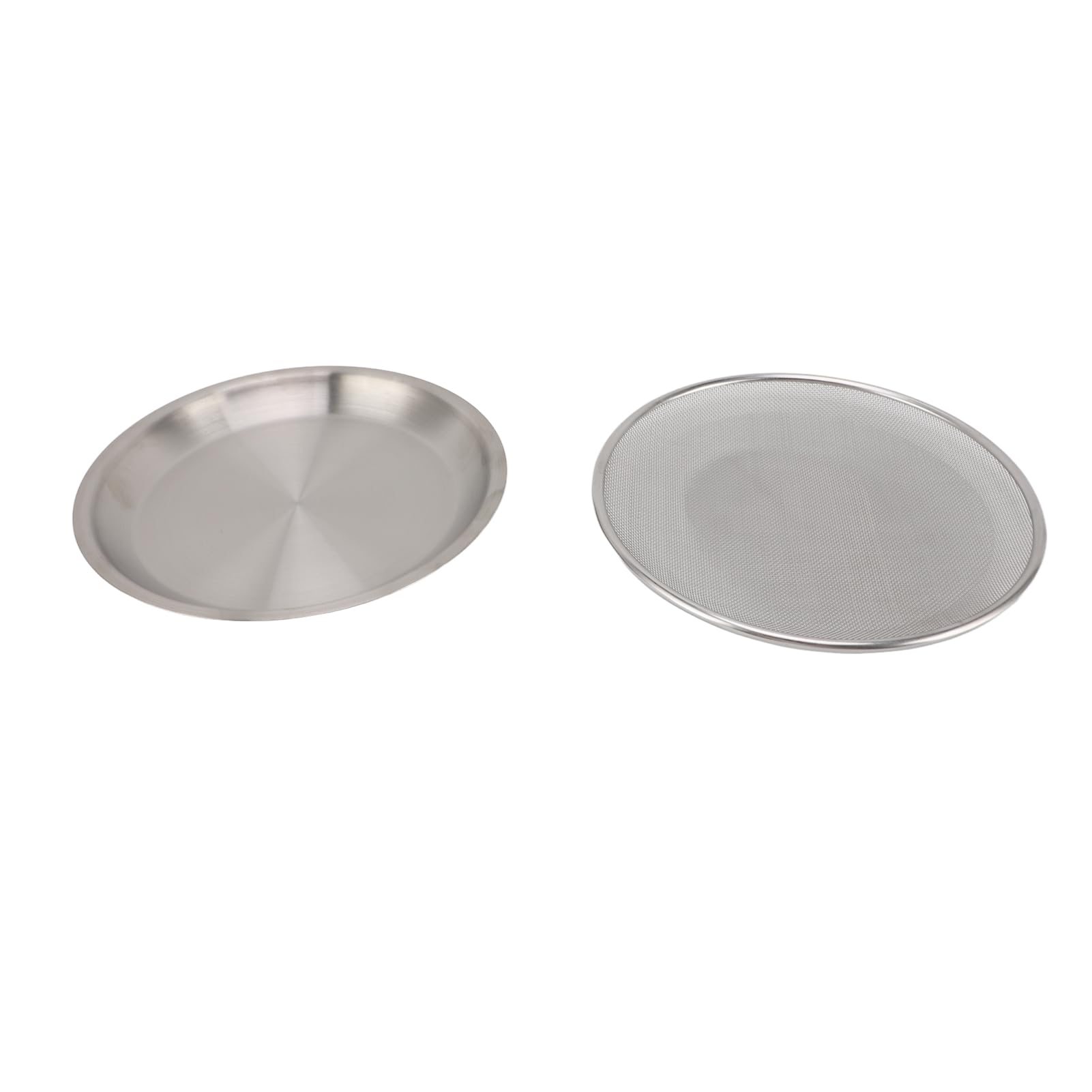 Colino in Acciaio Inox 304, Ciotola Grande Set con Manico Ergonomico (Disco a maglia fine, disco, disco con foro)