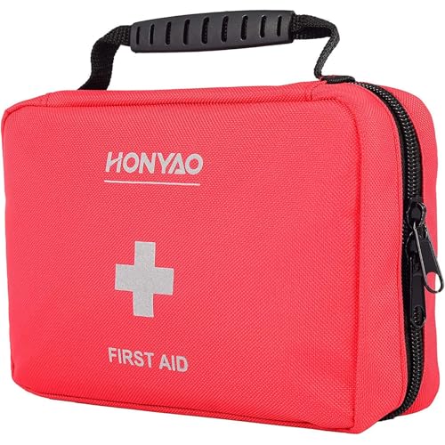 HONYAO Bolsa de Primeros Auxilios, Kit de Primeros Auxilios de Viaje portátil, Mini Bolsa médica