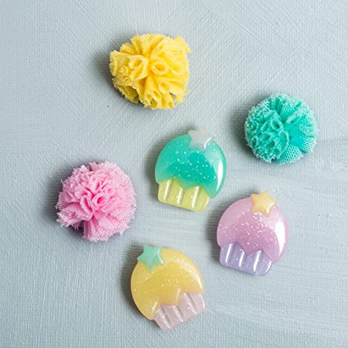 Refrigerator Magnets - Pretty Decorative Fridge Magnet Set - 6 Fridge Magnets For Cabinets, Whiteboards & Lockers - Colorful Magnets For Gift, Home Decor & Practical Use - Cupcake Triplets Collection #TOP4