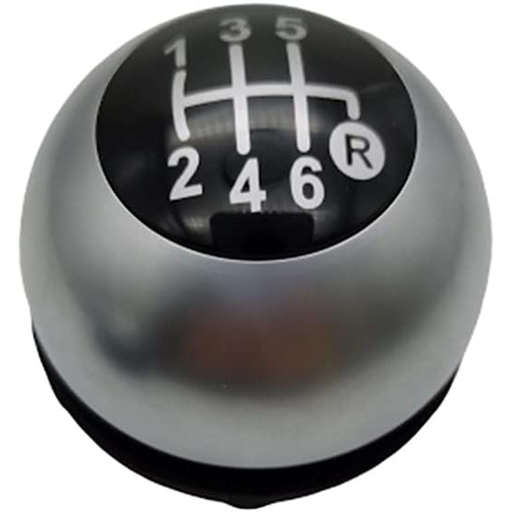 Auto Pookknop voor Ford Kuga 2008 2009 2010 2011 2012,Versnellingspookknop Head Stick Shifter Handbal Hendel Accessoires,Silver