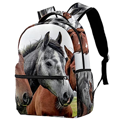 Sac à dos voyage motif cheval le cadeau idéal avec porte-bouteille fille garçon