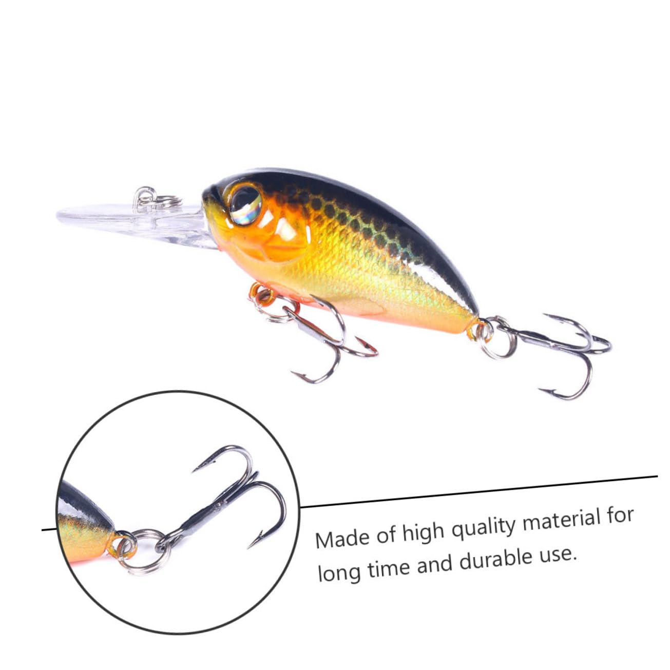 Leurre Appât Bleu Plongeur Leurres Hochet Poisson Trousse Vairon Attaquer Plongée Artificiel Appâts De Pêche Flottants Appâts De Pêche en Plastique Abdos Coloré