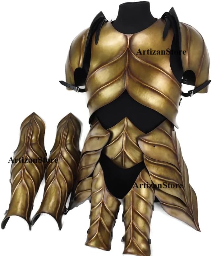 ARTIZANSTORE Medieval Elven Armor Set, larp armor set, body armor, Cosplay armor Halloween Costume