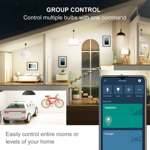 Image of Sengled Alexa Light Bulbs 100W Equivalent, Smart Light Bulbs 1500 LM Bluetooth Mesh, Smart Bulbs That Work with Alexa Only, High Brightness, Soft White A19 2700K Dimmable Bulb, No Hub Required, 2 Pack